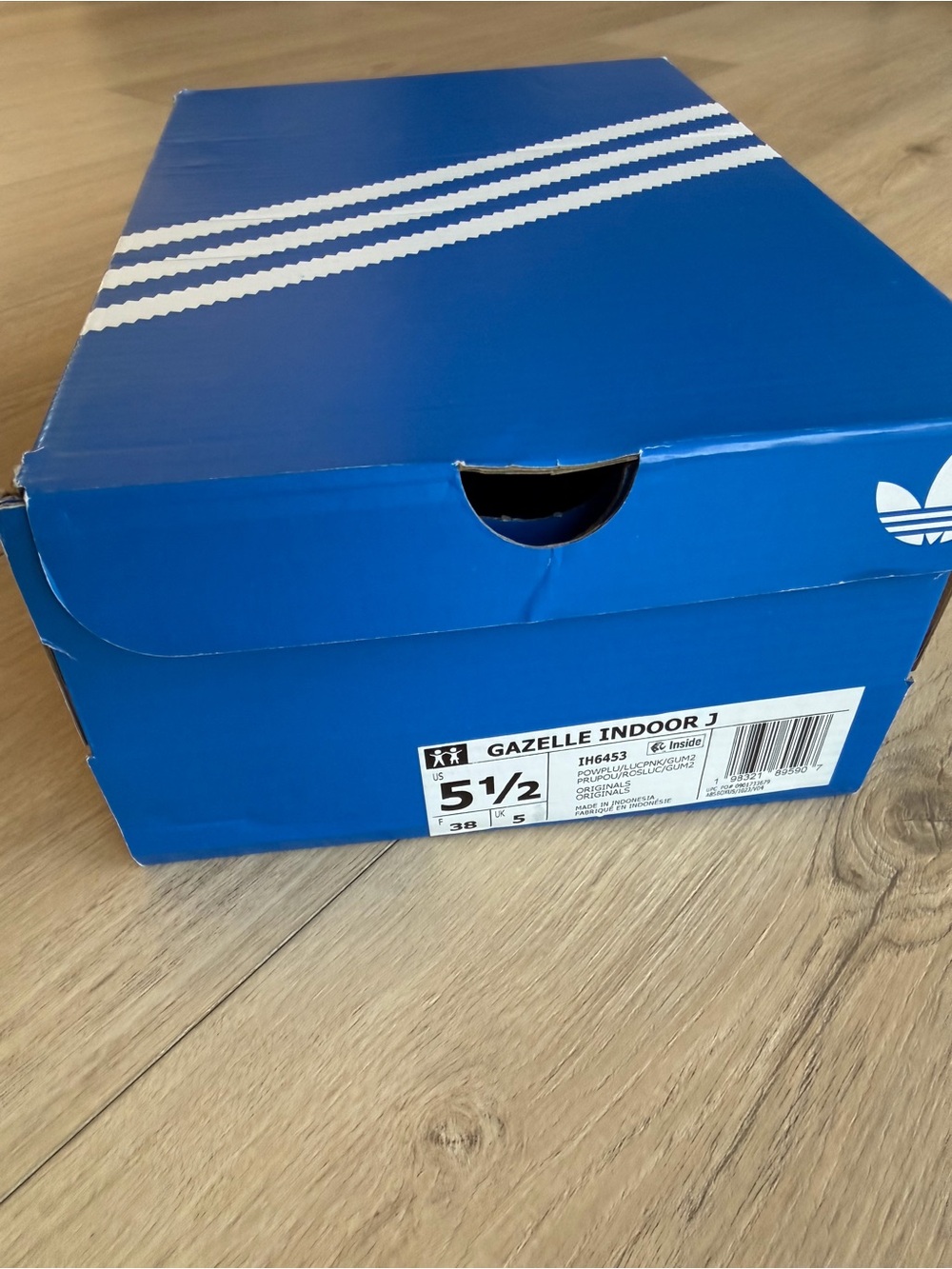 adidas Gazelle Lavender Suede Sneakers with Pink Stripes - Picture 3 of 11